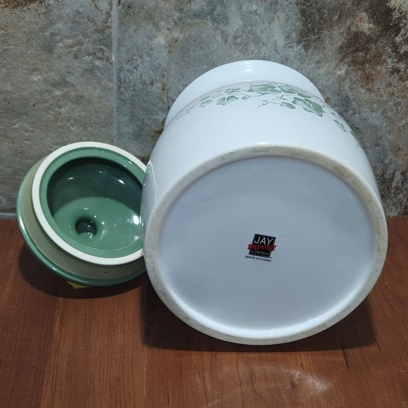 VTG Jay Import Canister Ivy Callaway Pattern 9.5 In # 5 - Picture 6 of 13